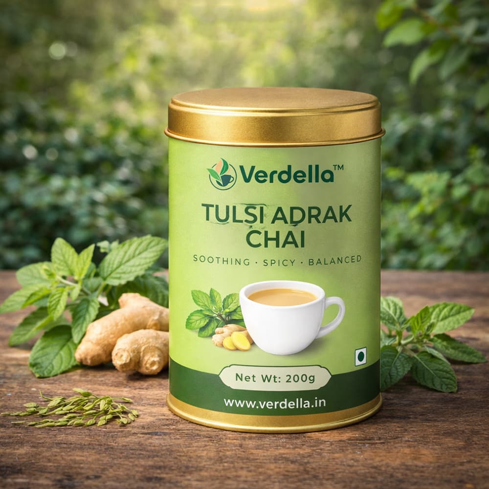 Tulsi Adrak Chai - Loose Leaf - Image 1